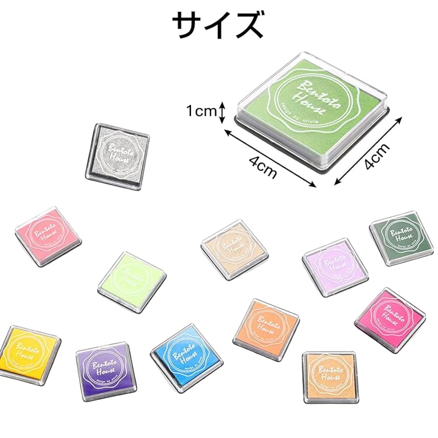 Amazon | LIANHATA 20色セット スタンプ台 カラフル 水性 印鑑